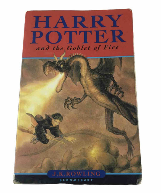 Harry Potter and the Goblet of Fire by J. K. Rowling 1st Edition Paperback 2000