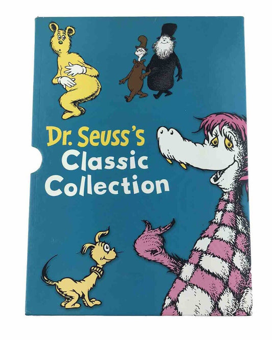 Dr . Seuss’s Classic Collection Box Set (Hardcover 2002) ** MISSING 2 BOOKS **