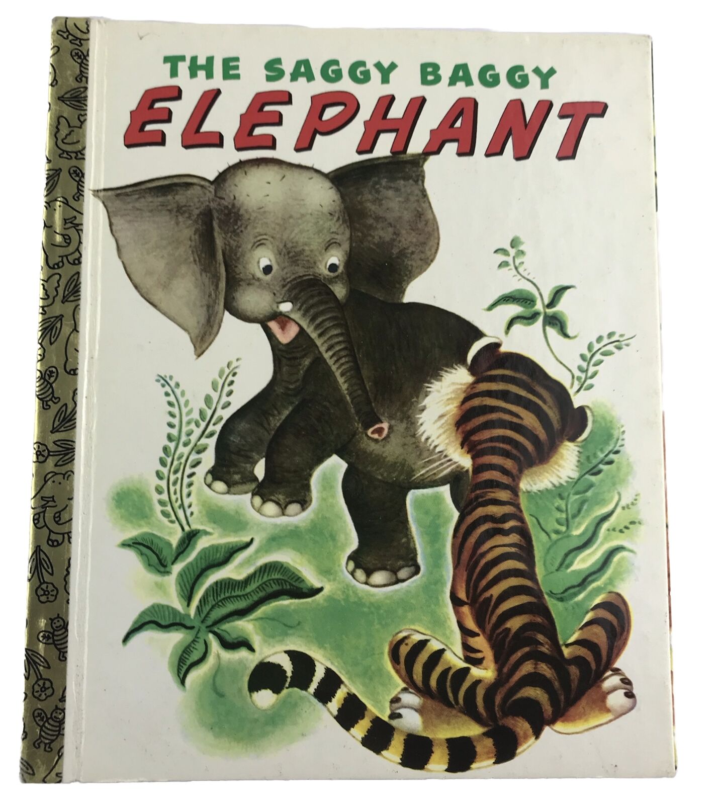 THE SAGGY BAGGY ELEPHANT Little Golden Book 1999 New York Hardcover