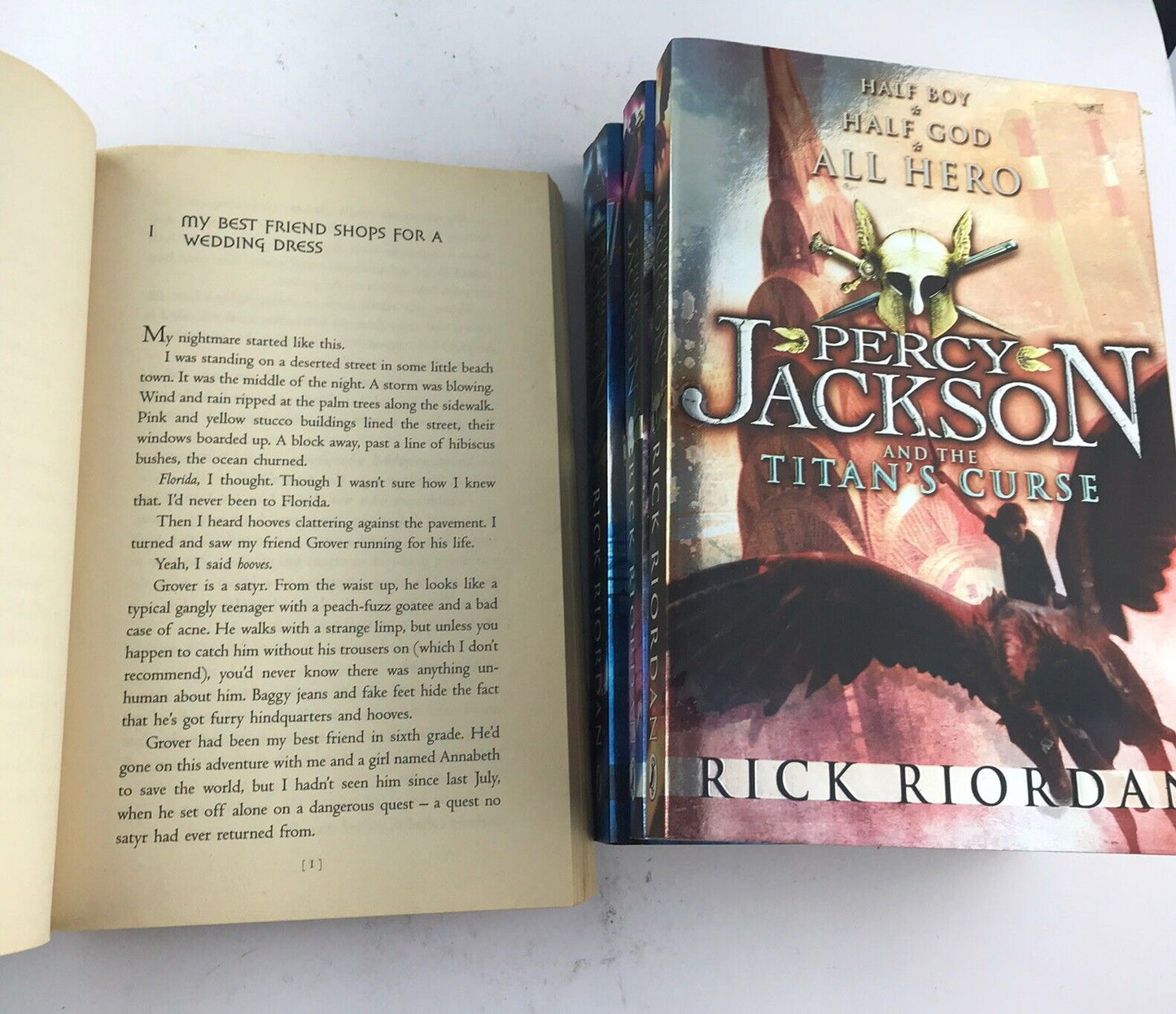 Percy Jackson Book Bundle by Rick Riordan (Paperbacks 2010) Books 2-5