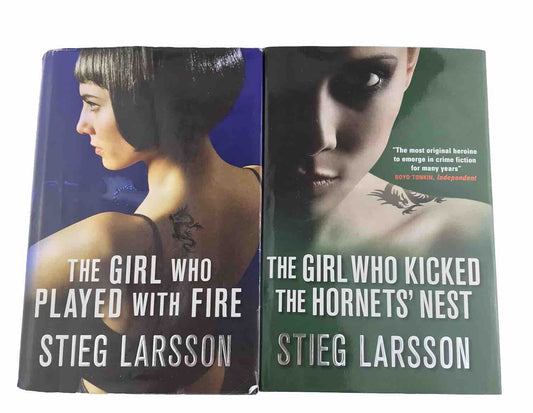 The Girl Who Played With Fire + The Girl Who Kicked The Hornet’s Nest HARDCOVERS