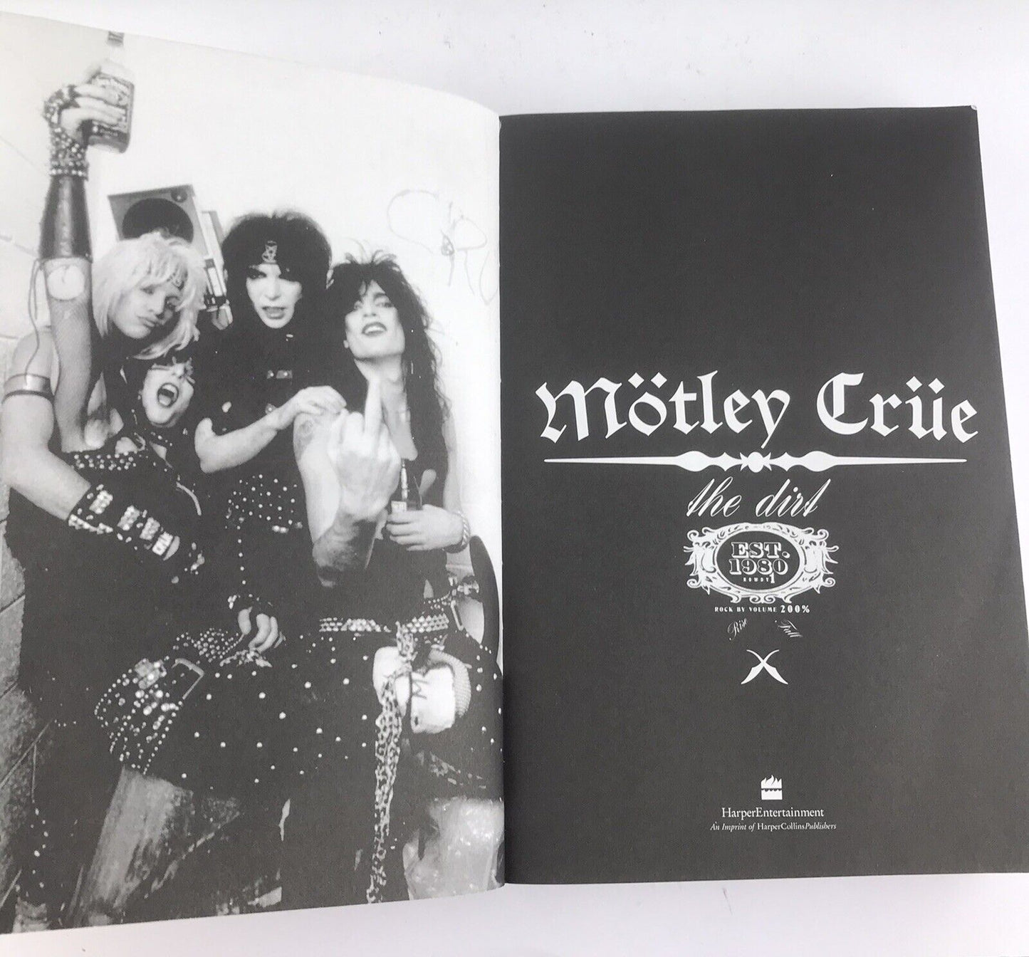 Motley Crue; The Dirt (Illustrated 1st Paperback Edition 2002) by Tommy Lee …