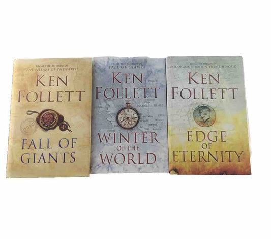 The Century Trilogy Books 1-3 Bundle by Ken Follett (Hardcovers) Fall of Giants