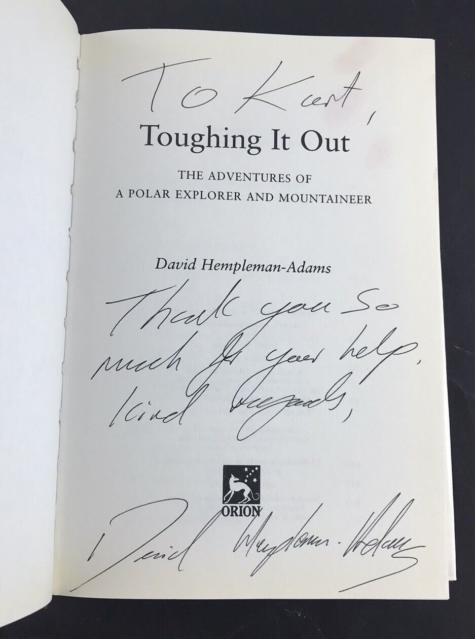 Toughing It Out by David Hempleman-Adams (SIGNED by Author - Hardcover 1997)