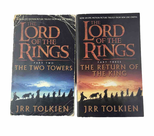 THE LORD OF THE RINGS 2 Book Bundle JRR Tolkien PB Film Tie- Two Towers & Return