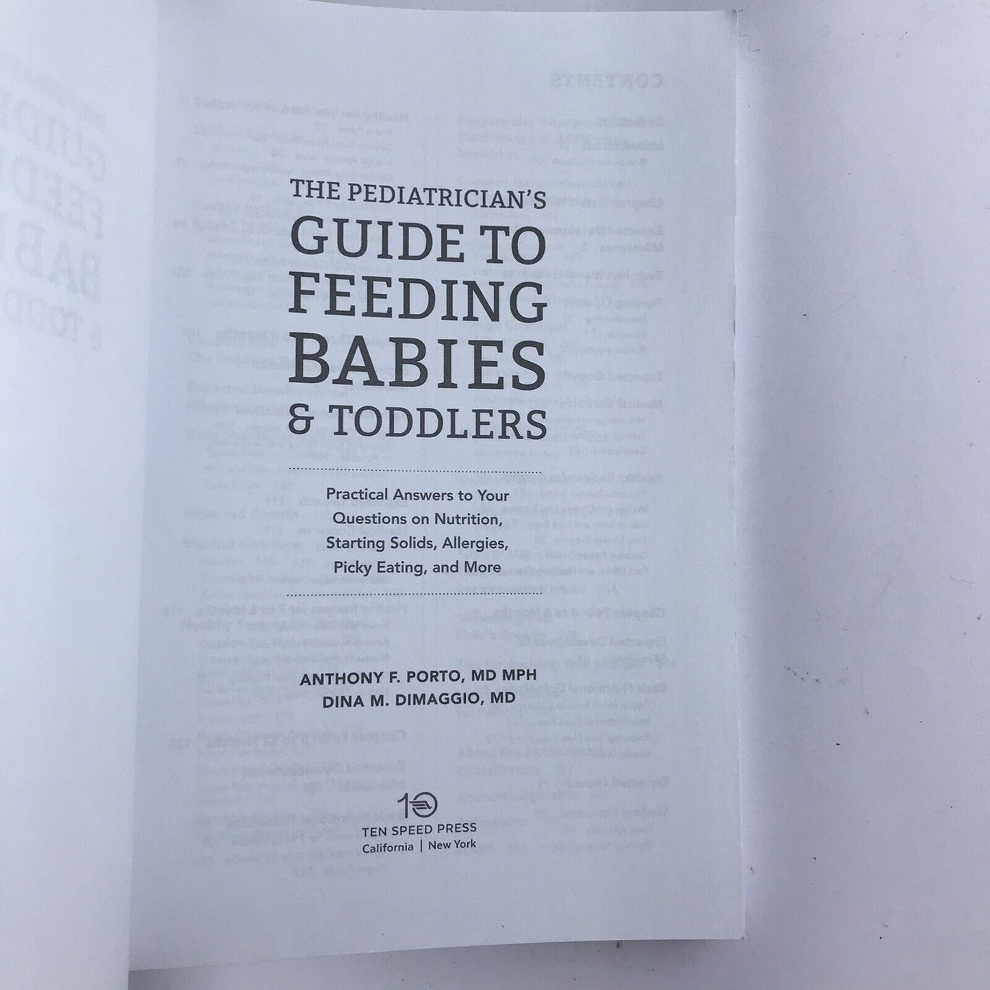 The Pediatrician's Guide to Feeding Babies & Toddlers (Paperback 2016)