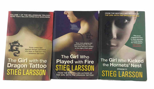 The Girl With the Dragon Tattoo, Played With Fire, Kicked Hornets Nest. Trilogy