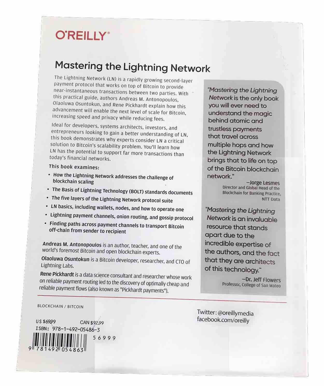 Mastering the Lightning Network: Blockchain Protocol | O’Reilly Textbook PB 2022