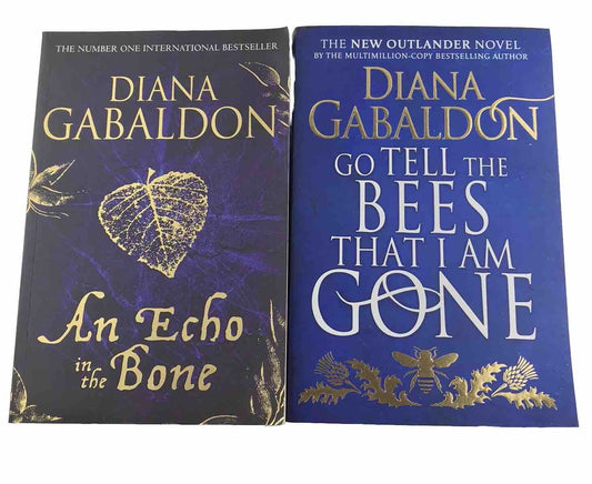 Outlander Book Bundle # 7 & 10) Go Tell the Bees that I am Gone Echo in the Bone