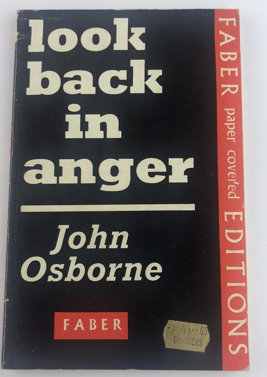 Look Back in Anger by John Osborne Paperback Book 1978 Play