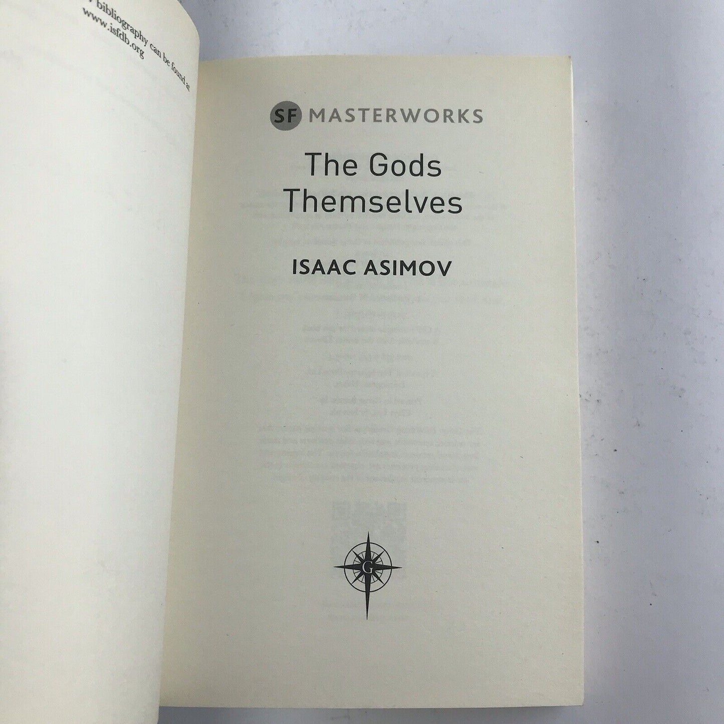 The Gods Themselves by Isaac Asimov (SF Masterworks Paperback 2013)