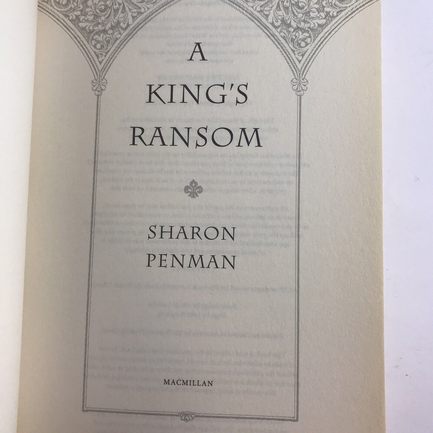 A King's Ransom ~ Lionheart #2 by Sharon Penman Paperback Mediaeval Fiction