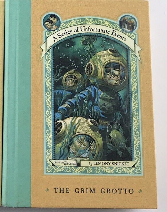 5x A Series of Unfortunate Events by Lemony Snickett Hardcover Book Bundle