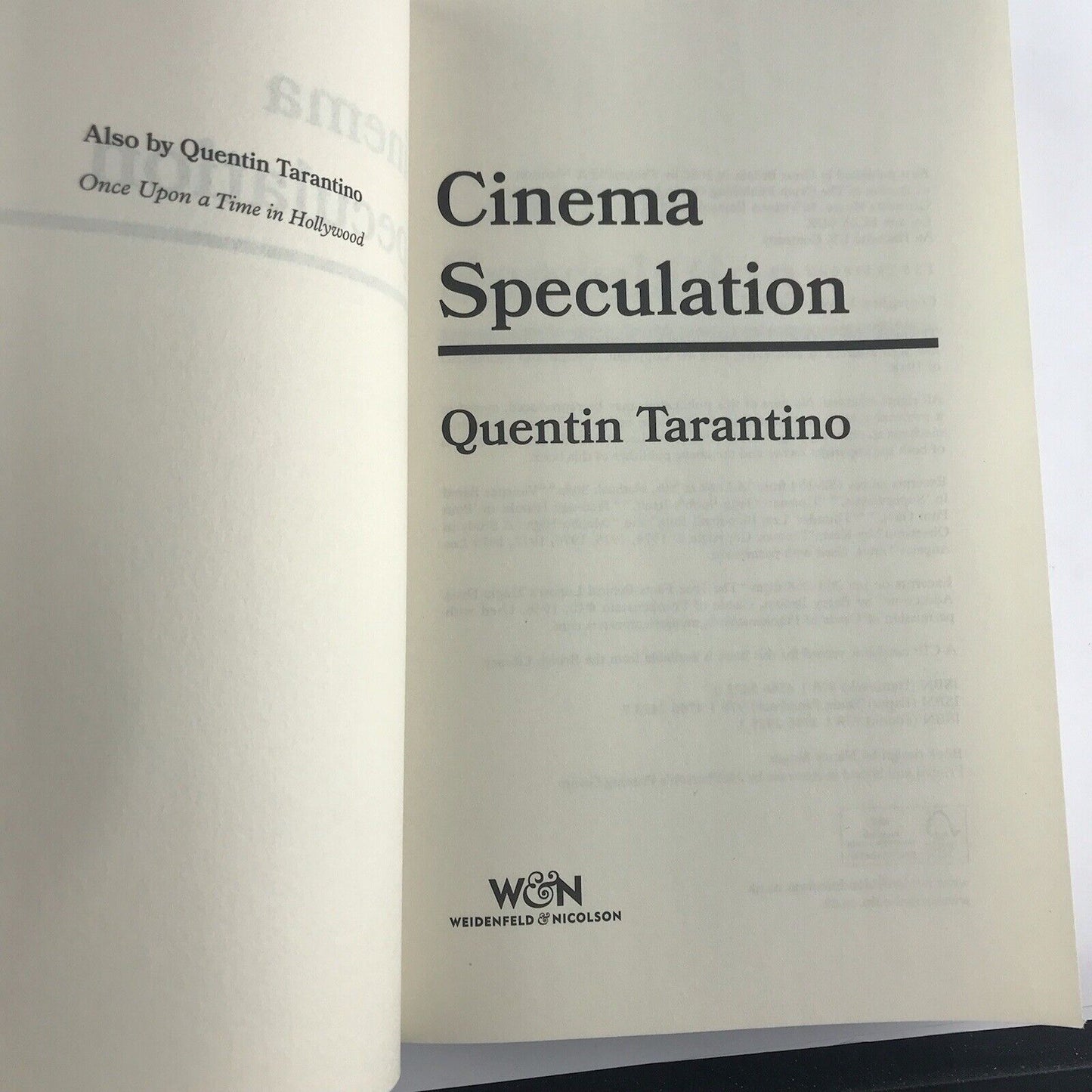 Cinema Speculation by Quentin Tarantino (English) Paperback Book