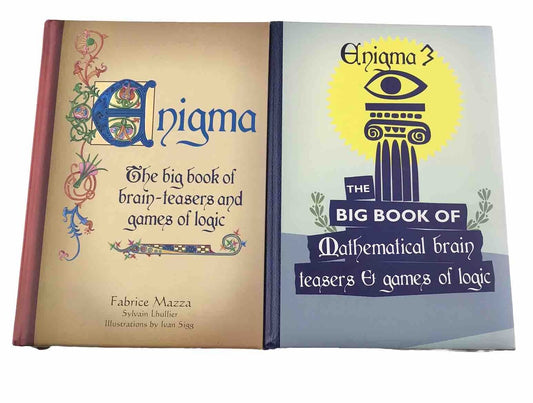 Enigma Book Bundle - Book 1 & Book 3 - Hardcover Brain-Teasers & Games Of Logic