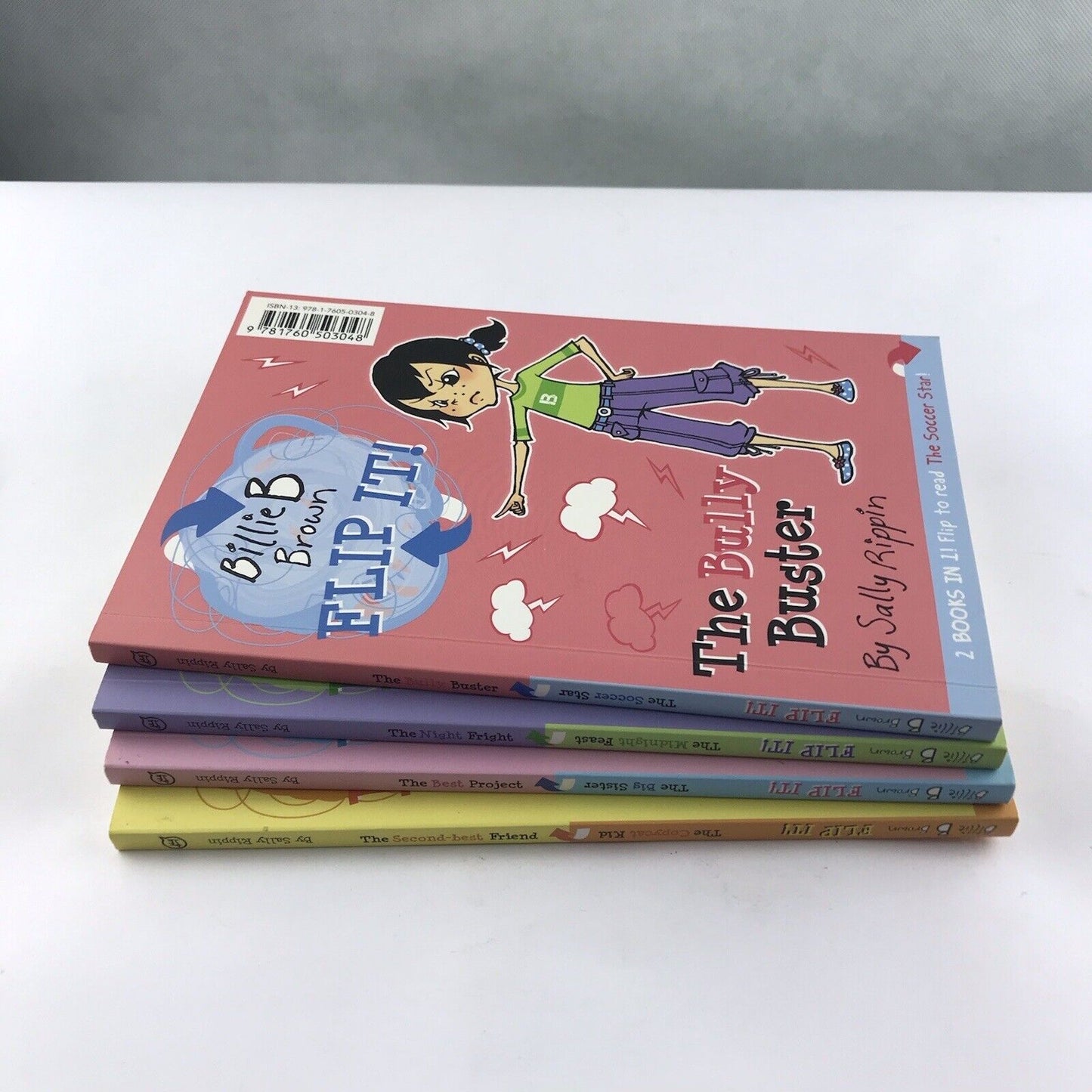 Billie B Brown FLIP IT 4x Book Bundle by Sally Rippin The Big Sister Soccer Star