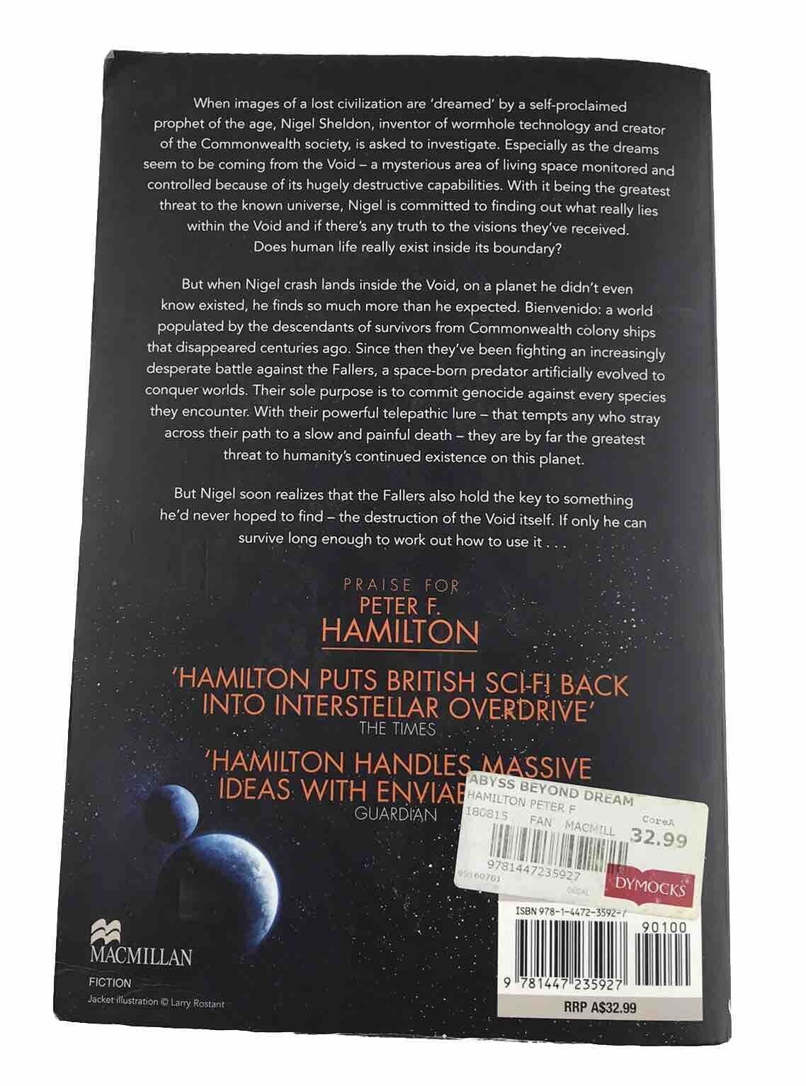 The Abyss Beyond Dreams (Chronicle of the Fallers) By Peter F.  Hamilton (PaperB