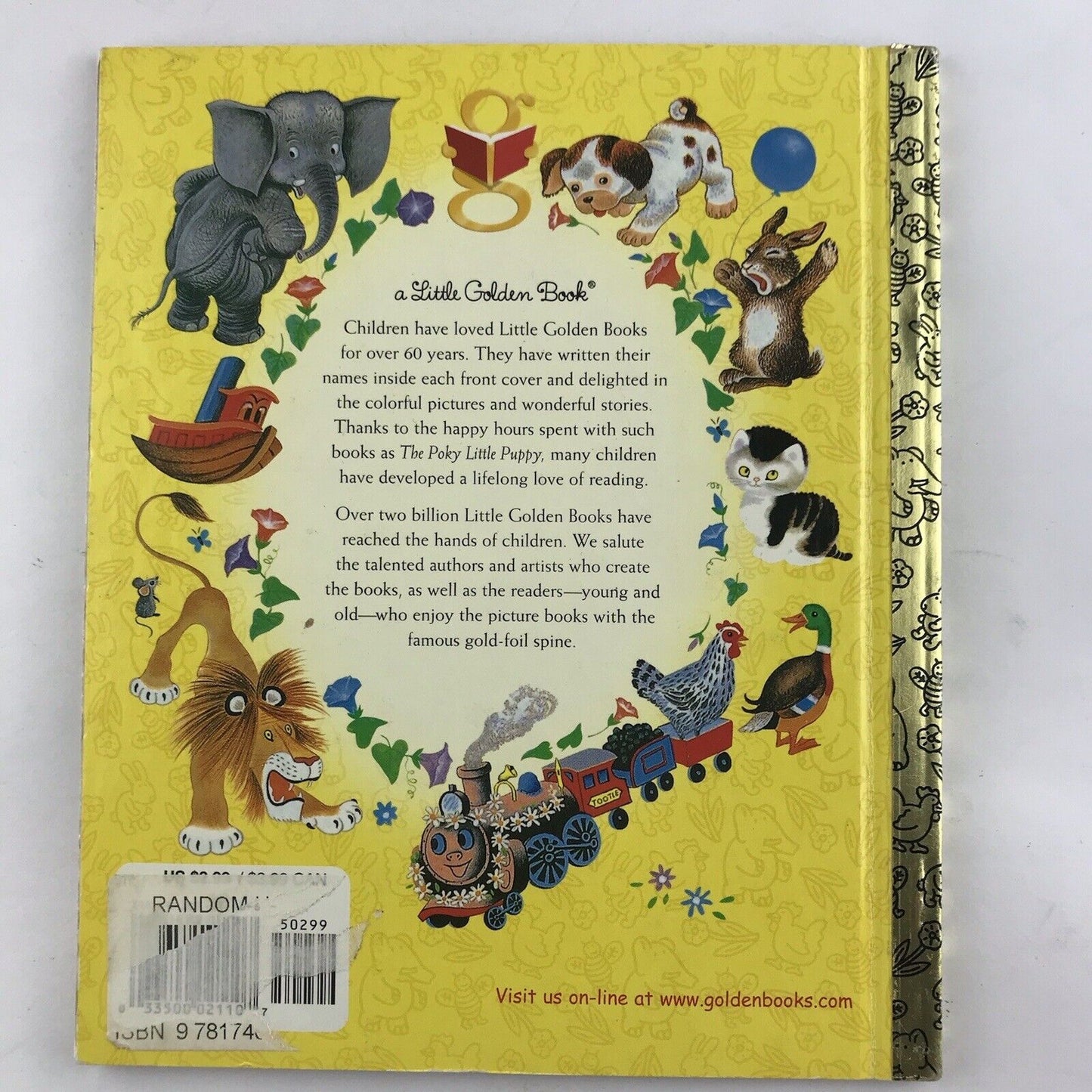 THE SAGGY BAGGY ELEPHANT Little Golden Book 1999 New York Hardcover