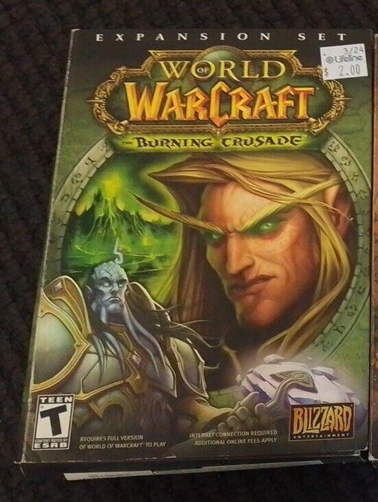 PC CD Rom Game - World of Warcraft The Burning Crusade - 4x Disc Set - Small Box