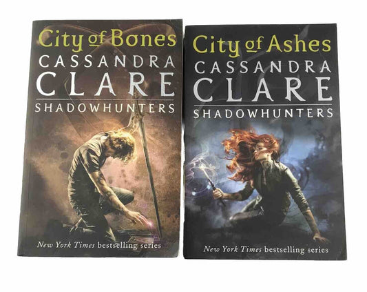 City of Bones + City of Ashes by Cassandra Clare Mortal Instruments Books 1 & 2