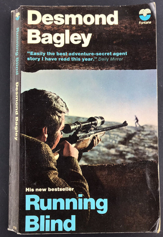 Running Blind by Desmond Bagley (Paperback, 1971) Mystery, Murder