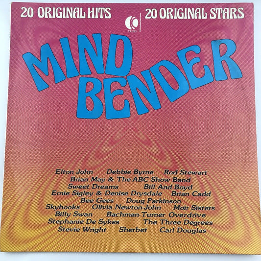 Mind bender 20 Hits Various Artists Australia 12'' vinyl Lp 1976 rare pop rock