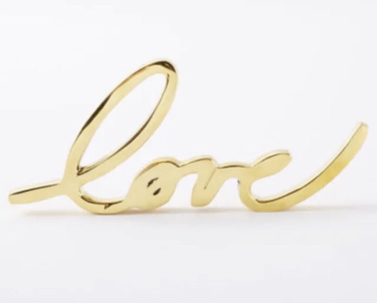 Solid Brass Love Sign